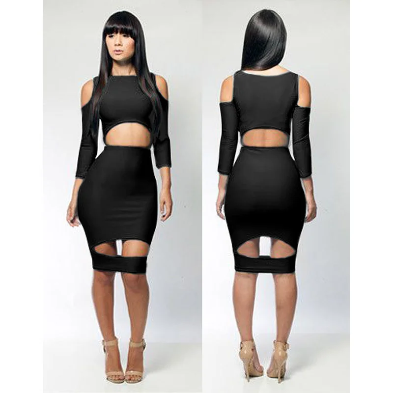Long Sleeve Elastic Cotton Warm Party Dresses Vestidos Sexy Midi Pencil Club Bodycon Bandage Dress Hollow Out Party Dresses
Long Sleeve Elastic Cotton Warm Party Dresses Vestidos Sexy Midi Pencil Club Bodycon Bandage Dress Hollow Out Party Dresses