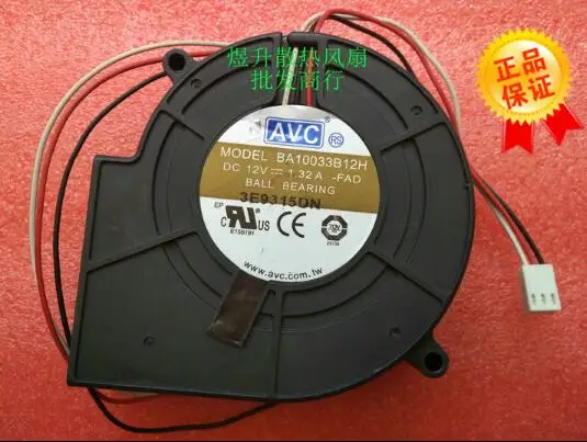 Оригинальный AVC 9733 AC/DC 12V 1.32A BA10033B12H 3 он-лайн центробежный турбины вентилятора вентилятор охлаждения
Оригинальный AVC 9733 AC/DC 12V 1.32A BA10033B12H 3 он-лайн центробежный турбины вентилятора вентилятор охлаждения