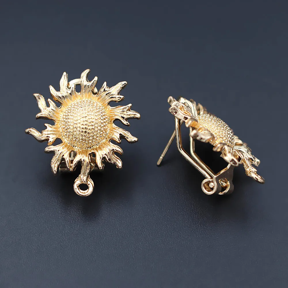 African Earrings Post Loop Connectors Filigree Sun Shape Chile Dubai Women Wedding Ear Clip Clasps Earring Findings DIY Jewelry
African Earrings Post Loop Connectors Filigree Sun Shape Chile Dubai Women Wedding Ear Clip Clasps Earring Findings DIY Jewelry