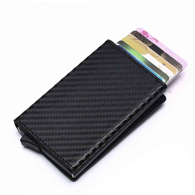 ZOVYVOL 2021 New Aluminum Box Card Wallet RFID PU Leather Credit Card Holder Pop Up Card Case Magnet Carbon Fiber Coin Purse
ZOVYVOL 2021 New Aluminum Box Card Wallet RFID PU Leather Credit Card Holder Pop Up Card Case Magnet Carbon Fiber Coin Purse