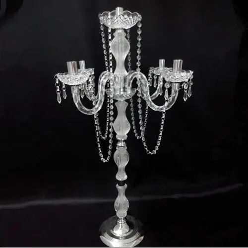 2018 hot sell 90 cm (H) Acrylic 5-arms metal candelabras with crystal pendants wedding candle holder table centerpiece
2018 hot sell 90 cm (H) Acrylic 5-arms metal candelabras with crystal pendants wedding candle holder table centerpiece