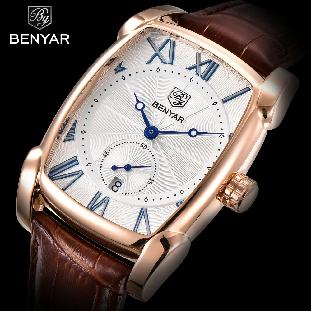 Benyar 2018 Luxury Fashion Brand Quartz Mens Watches Military Leather Sports Watch Men Hour Date Waterproof Relogio Masculino
Benyar 2018 Luxury Fashion Brand Quartz Mens Watches Military Leather Sports Watch Men Hour Date Waterproof Relogio Masculino