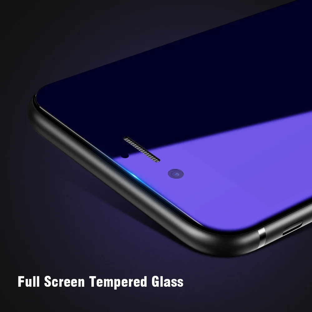 RAXFLY для iPhone 8 7 6s 6 протектор экрана закаленное стекло фиолетовый свет 0 15 мм