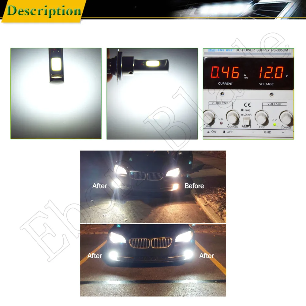 Pair New Canbus H7 LED Fog Light COB 80W White 6000K Auto Truck Daytime Running Lights Fog Lamp Bulb DRL Car Styling 12V 24V 30V
Pair New Canbus H7 LED Fog Light COB 80W White 6000K Auto Truck Daytime Running Lights Fog Lamp Bulb DRL Car Styling 12V 24V 30V