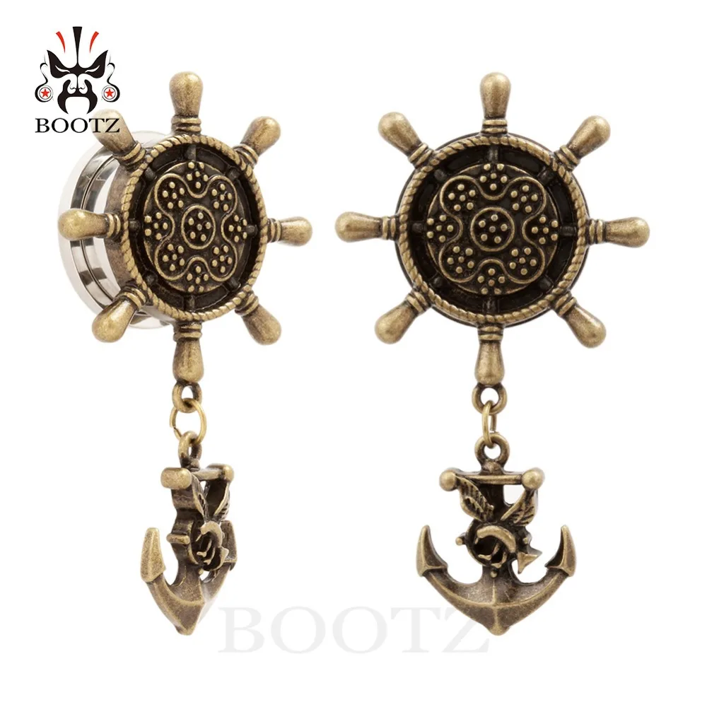 Kubooz piercing 2pcs stainless steel anchor dangle ear piercing tunnels and plugs body jewelry pair selling
Kubooz piercing 2pcs stainless steel anchor dangle ear piercing tunnels and plugs body jewelry pair selling
