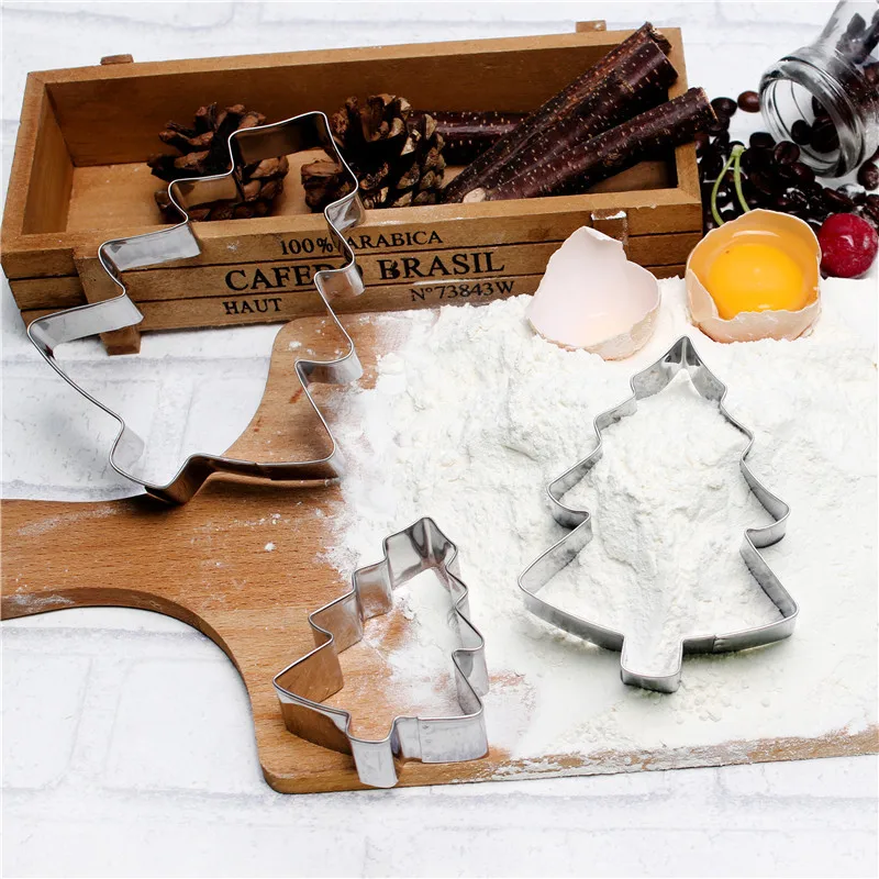 3pcs/set Stamp Biscuit Mold 3D Cookie Plunger Cutter Pastry Decorating DIY Food Fondant Baking Mould Tools Christmas Tree FM1716
3pcs/set Stamp Biscuit Mold 3D Cookie Plunger Cutter Pastry Decorating DIY Food Fondant Baking Mould Tools Christmas Tree FM1716