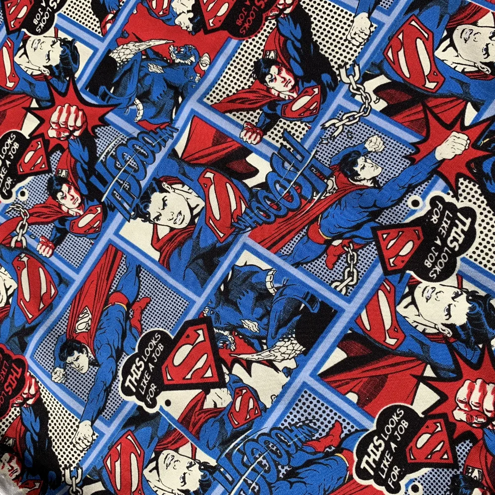 Фото 50*165 см супергерой лайкра вязанная хлопковая ткань для лоскутное - купить