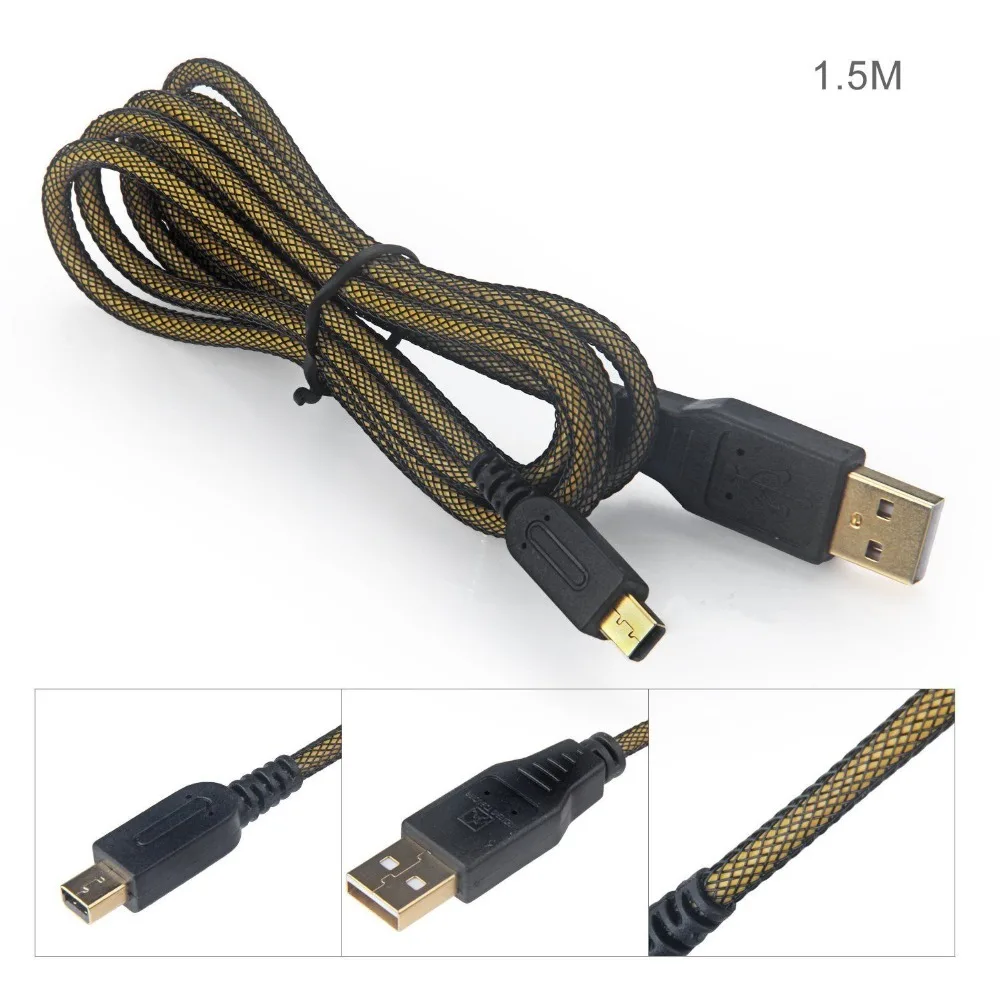 USB Charger Data Cable For Nintend New 3DS XL/ 3DS / DSi / DSi XL / 2DS Sync Power Charger Cord Cable Gold Plated Charging
USB Charger Data Cable For Nintend New 3DS XL/ 3DS / DSi / DSi XL / 2DS Sync Power Charger Cord Cable Gold Plated Charging