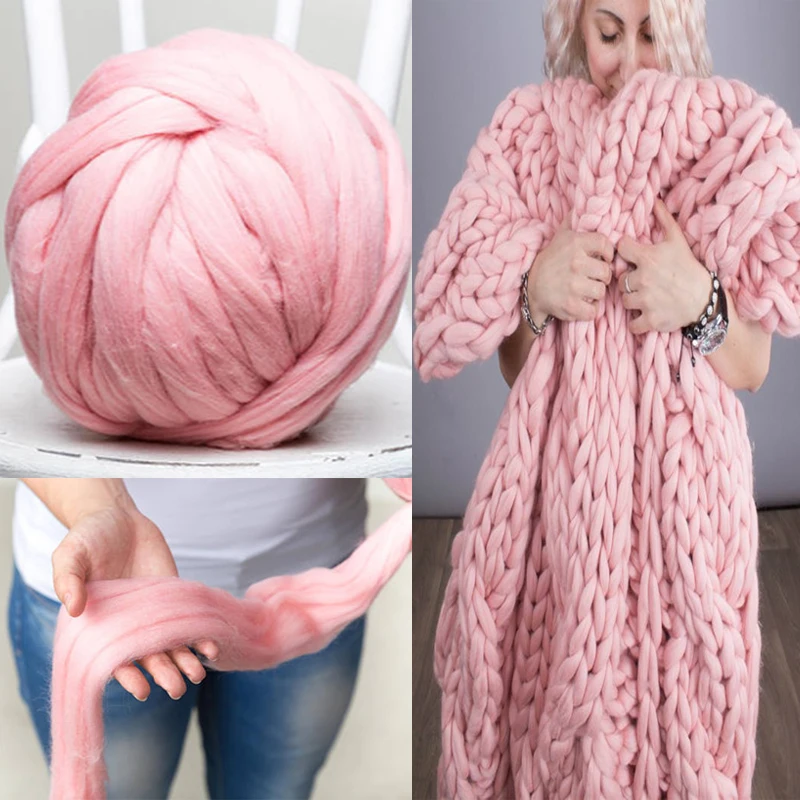 SMAVIA Hot Sale Thick Yarn 500g/ball Hand Knitting Roving Spin Yarn Aniti-Pilling Soft Warm Blanded Yarn for DIY Cover/Blankets
SMAVIA Hot Sale Thick Yarn 500g/ball Hand Knitting Roving Spin Yarn Aniti-Pilling Soft Warm Blanded Yarn for DIY Cover/Blankets