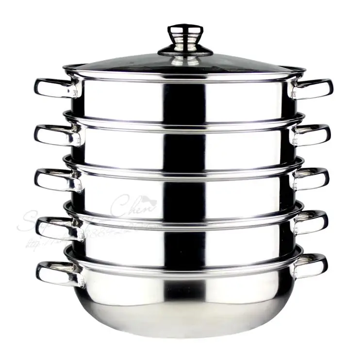 FREE SHIPPING 5 LAYER 30CM STEAMER POT INOX COOKING POT STOCK POT STEW POT WITH STEAMER DRAW stainless steel
FREE SHIPPING 5 LAYER 30CM STEAMER POT INOX COOKING POT STOCK POT STEW POT WITH STEAMER DRAW stainless steel