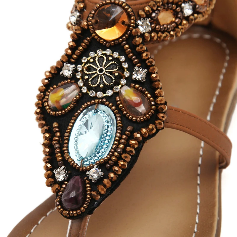 Summer Shoes Womens Bohemia Ethnic Flip Flops Soft Rhinestone Flat Sandals for Women Woman Casual Plus Size Sandals 35-40
Summer Shoes Womens Bohemia Ethnic Flip Flops Soft Rhinestone Flat Sandals for Women Woman Casual Plus Size Sandals 35-40