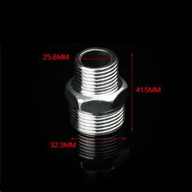 3/4" to 1" BSP Male Thread Equal Pipe Fitting 201 Stainless Steel Reducer Hose Straight Connector
3/4" to 1" BSP Male Thread Equal Pipe Fitting 201 Stainless Steel Reducer Hose Straight Connector