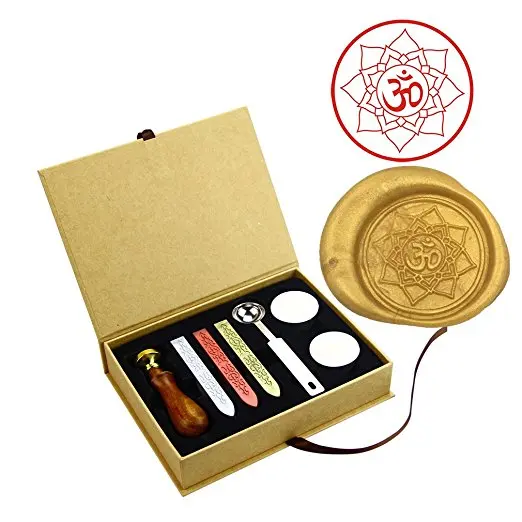 OM Lotus Yoga Vintage Style Brass Wax Seal Stamps Kit Wedding Invitation Sealing Stamps Wooden Handle
OM Lotus Yoga Vintage Style Brass Wax Seal Stamps Kit Wedding Invitation Sealing Stamps Wooden Handle