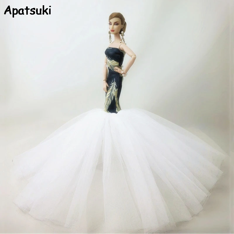 Green Feather Fashion Mermaid Clothes For Barbie Doll Dress Fishtail Wedding Dress For Barbie Dollhouse Handmade Limited
Green Feather Fashion Mermaid Clothes For Barbie Doll Dress Fishtail Wedding Dress For Barbie Dollhouse Handmade Limited