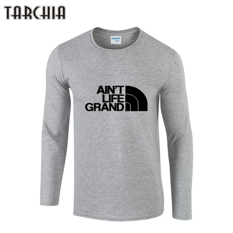 TARCHIA 2021 Новая коллекция модные AIN'T жизнь GRAND для мужчин с длинным рукавом мужская футболка 100% хлопок размера плюс Homme
TARCHIA 2021 Новая коллекция модные AIN'T жизнь GRAND для мужчин с длинным рукавом мужская футболка 100% хлопок размера плюс Homme