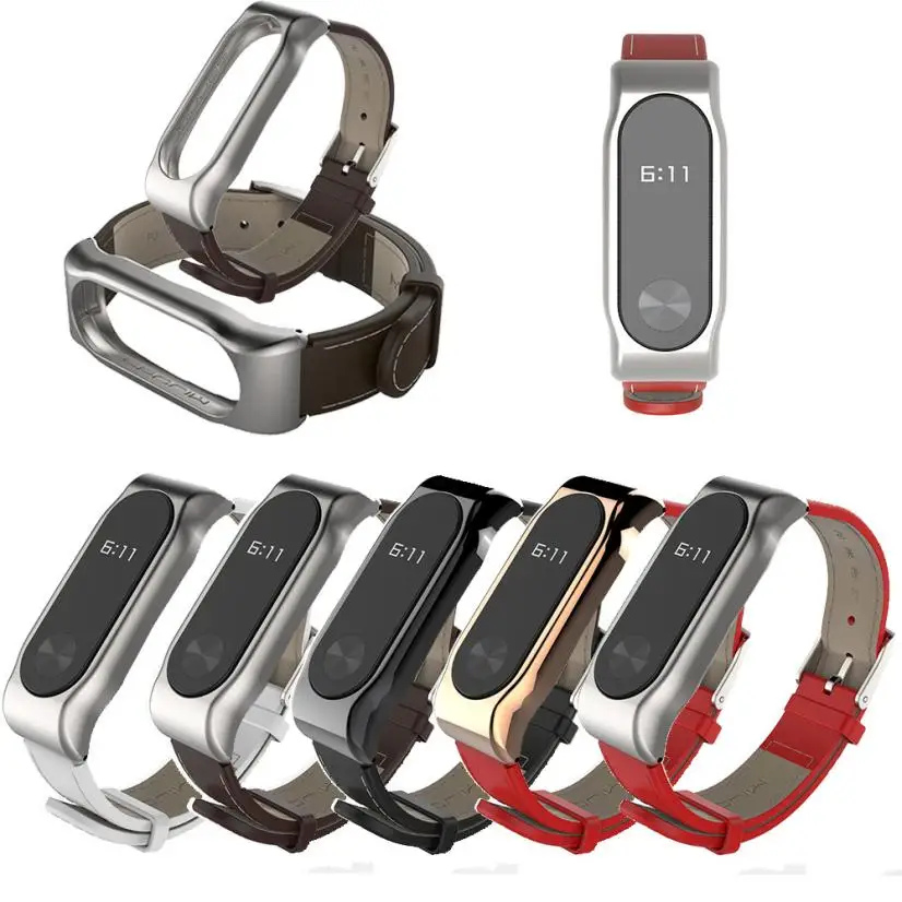 CARPRIE Watch Band Mijoas новые модные кожаные Смарт наручные часы ремешок для Xiaomi Miband 2 JA31