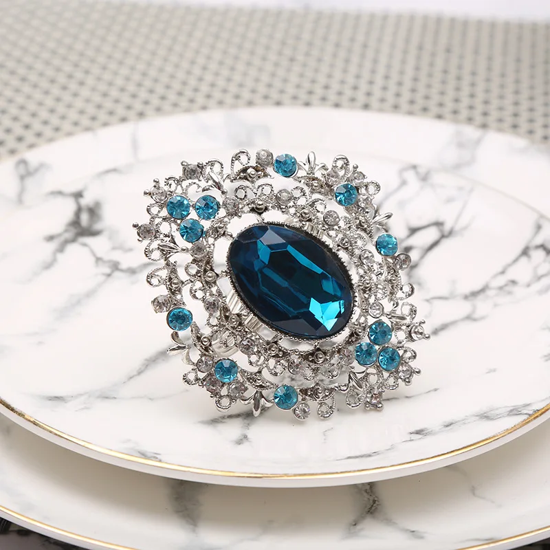 12pcs High-grade blue diamond hollow napkin ring hotel restaurant napkin circle napkin buckle Christmas gift series
12pcs High-grade blue diamond hollow napkin ring hotel restaurant napkin circle napkin buckle Christmas gift series
