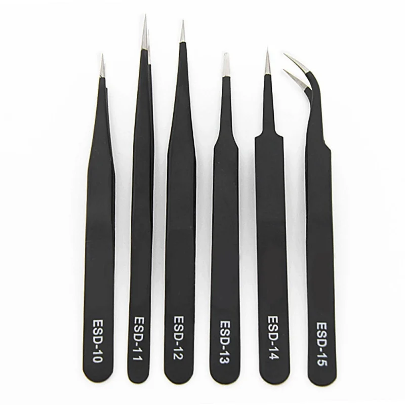 6pcs/set Precision Tweezer Set Antistatic Tweezers Stainless precision tweezer set antistatic tweezer Makeup Tool
6pcs/set Precision Tweezer Set Antistatic Tweezers Stainless precision tweezer set antistatic tweezer Makeup Tool
