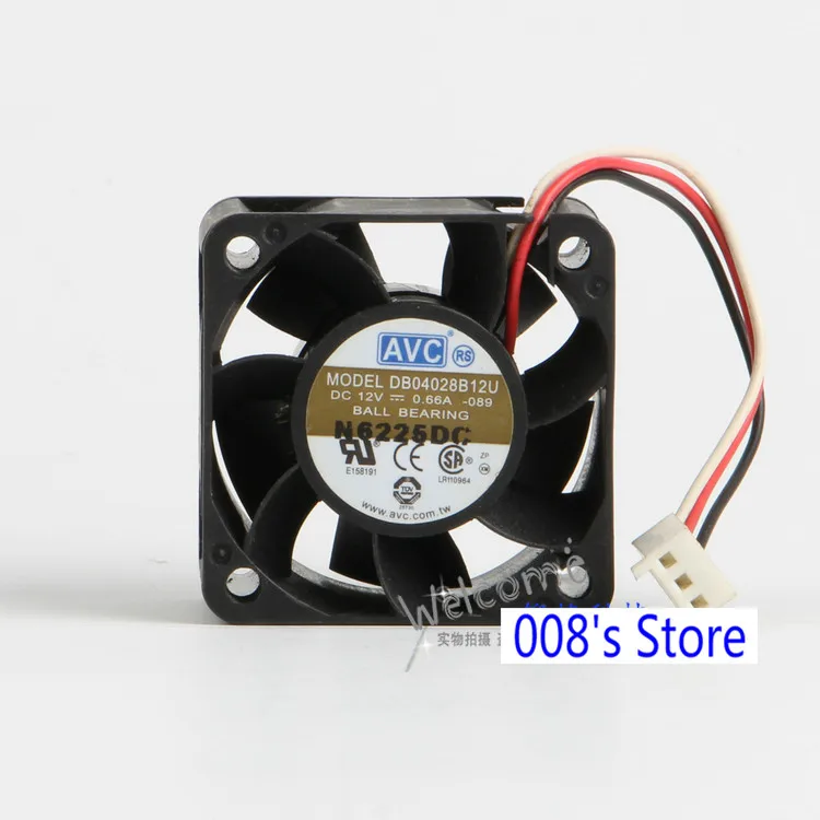 New CPU Cooler Fan For DB04028B12U -089 40*40*28mm DC 12V 0.66A -089 Double Ball Bearing Server Inverter Cooling 3 Pins 14700RPM
New CPU Cooler Fan For DB04028B12U -089 40*40*28mm DC 12V 0.66A -089 Double Ball Bearing Server Inverter Cooling 3 Pins 14700RPM