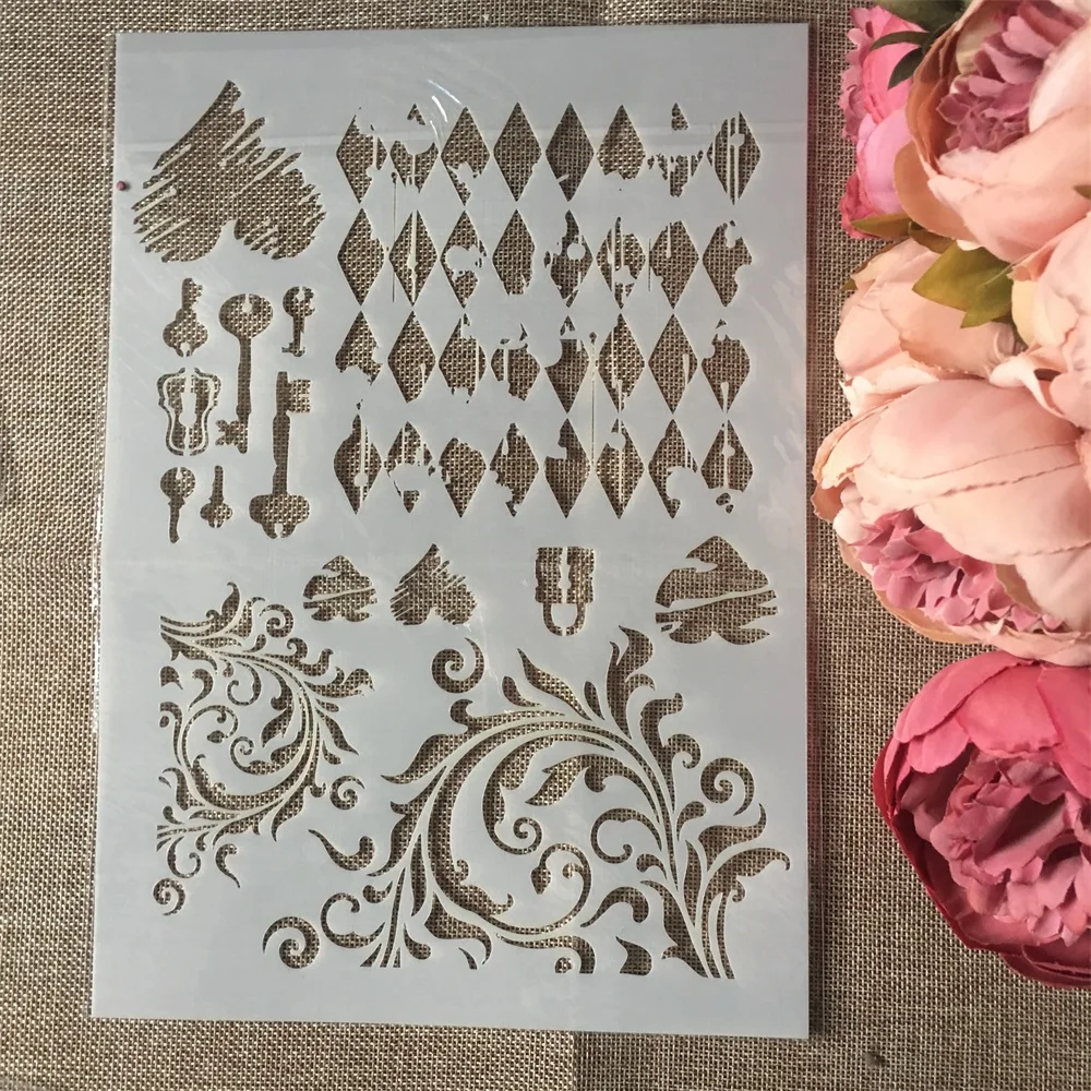 A4 Key Lock Heart DIY Layering Stencils Wall Painting Scrapbook Coloring Embossing Album Decorative Paper Card Template
A4 Key Lock Heart DIY Layering Stencils Wall Painting Scrapbook Coloring Embossing Album Decorative Paper Card Template