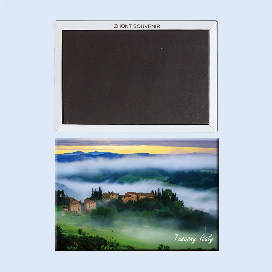 

Fog in mountain view Italy 22704, Souvenirs of Tourist Landscape gifts for friends Magnetic refrigerator