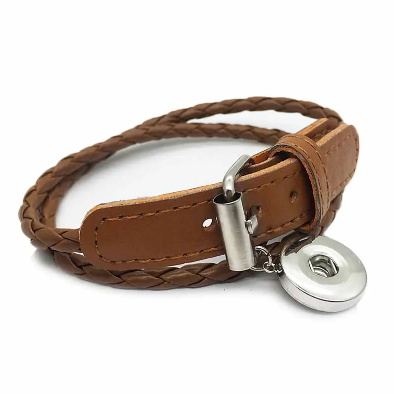 Hot sale 241 PU Leather Handmade 18mm Snap Button Bracelet Interchangeable Charm Jewelry For Women Men Gift Teenager 50cm
Hot sale 241 PU Leather Handmade 18mm Snap Button Bracelet Interchangeable Charm Jewelry For Women Men Gift Teenager 50cm