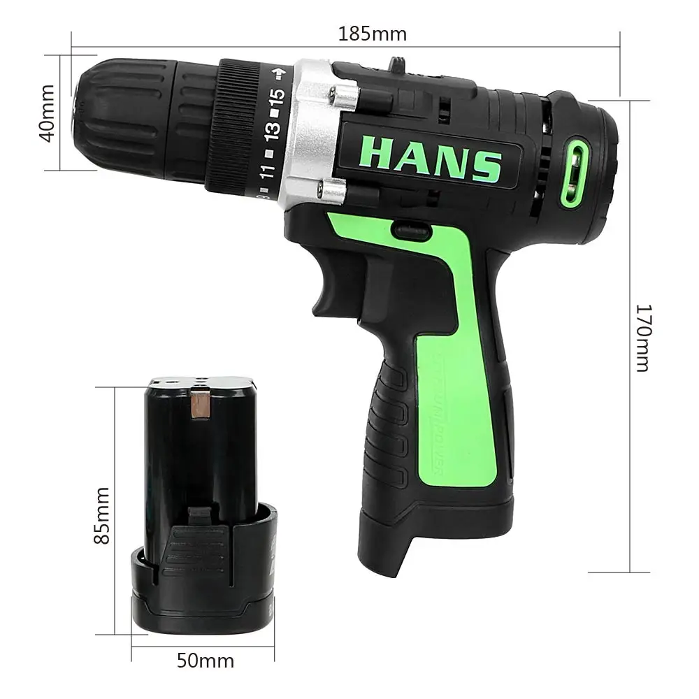 DIYWORK 16.8V Perforator Lithium Battery Charging Electric Screwdriver Double Speed Power Tools Electric Drill
DIYWORK 16.8V Perforator Lithium Battery Charging Electric Screwdriver Double Speed Power Tools Electric Drill