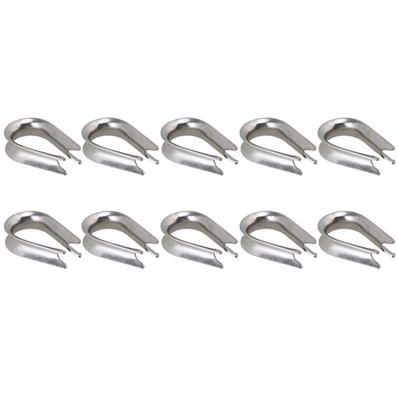 10Pcs Silver Tone M8 304 Stainless Steel Galvanized Wire Cable Rope Thimble Winch Wire Loop
10Pcs Silver Tone M8 304 Stainless Steel Galvanized Wire Cable Rope Thimble Winch Wire Loop