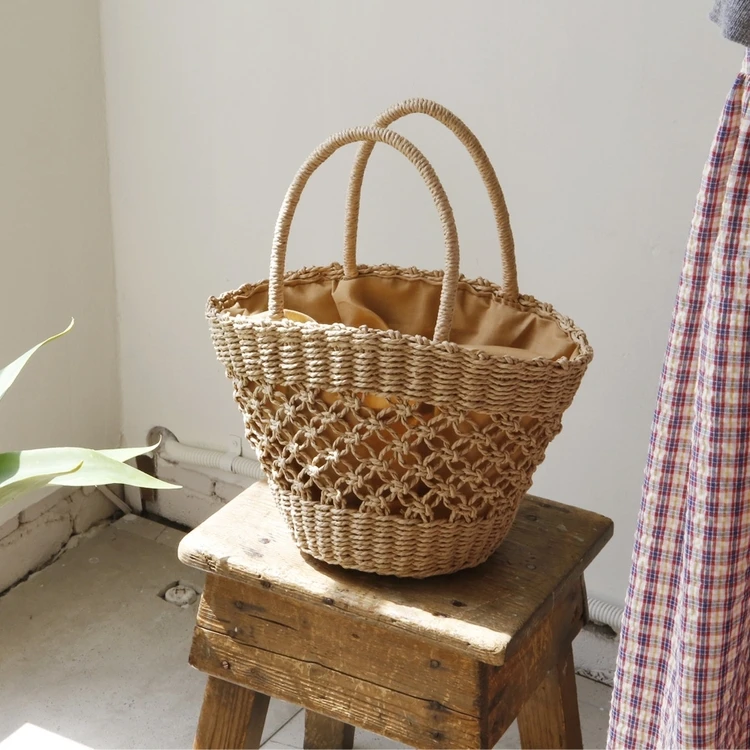 NEW 2018 Handmade Beach Bag Hollow Net Woven Straw Bag Bucket Summer Bags Women Natural Basket Handbag High Quality
NEW 2018 Handmade Beach Bag Hollow Net Woven Straw Bag Bucket Summer Bags Women Natural Basket Handbag High Quality