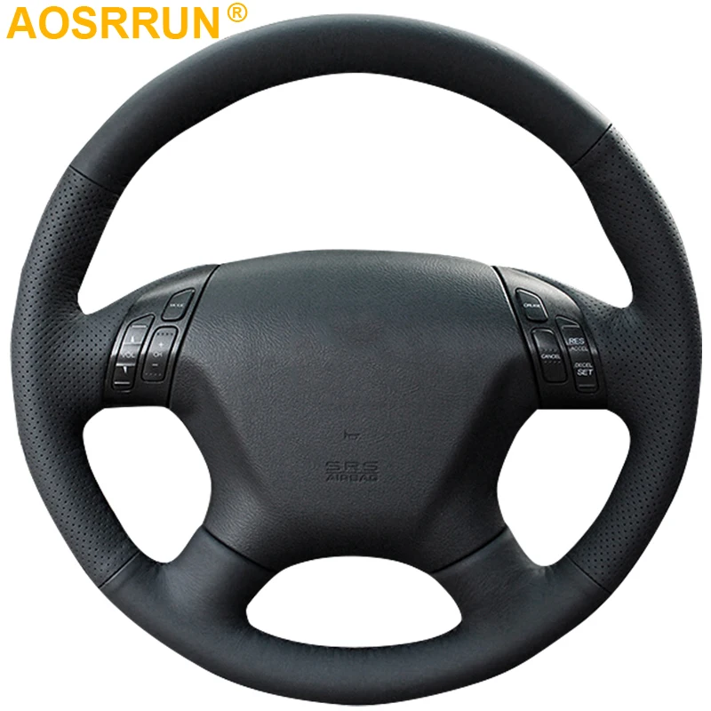 Чехол на руль автомобиля из черной кожи для Honda Accord Odyssey 2004 2005 2006, автомобильные аксессуары
Чехол на руль автомобиля из черной кожи для Honda Accord Odyssey 2004 2005 2006, автомобильные аксессуары