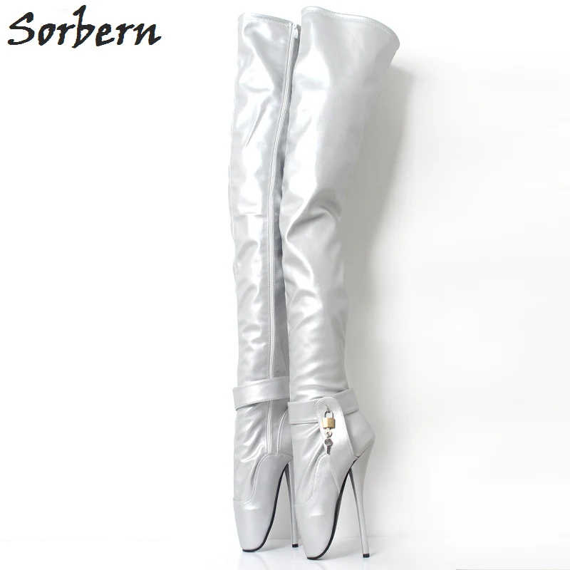 

Sorbern Extreme High Heel 18cm Over The Knee Thigh High Boot Sexy Thin Heels Crotch Boots Fashion Boots For Woman