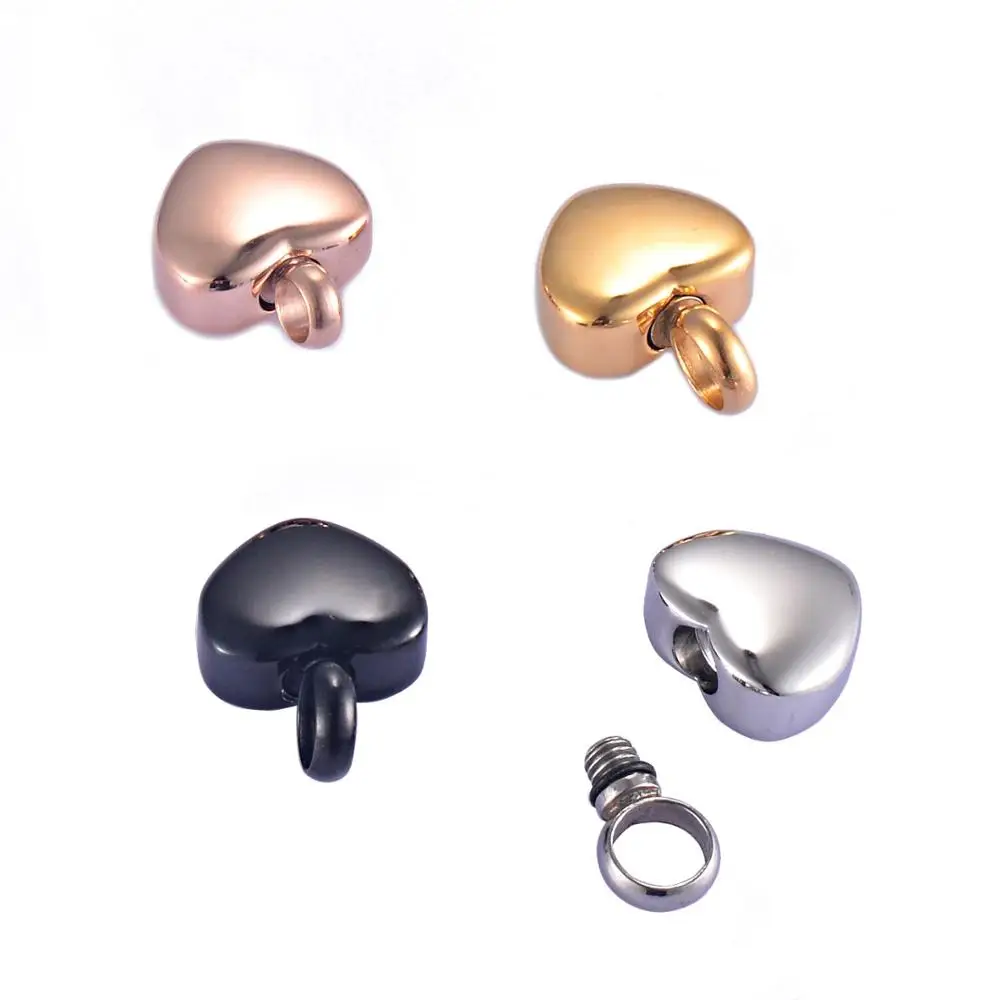 Stainless Steel Blank Slider Mini Heart Cremation Urn Necklace Engravable Memorial Ash Keepsake Jewelry 4 Colors 12mm*12mm
Stainless Steel Blank Slider Mini Heart Cremation Urn Necklace Engravable Memorial Ash Keepsake Jewelry 4 Colors 12mm*12mm