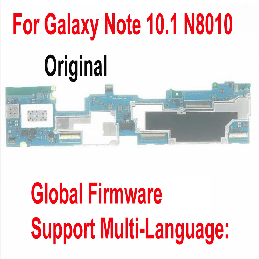 Оригинальная материнская плата для Samsung Galaxy Note 10,1 N8010, глобальная прошивка, материнская плата Wifi, плата за карты, гибкий кабель
Оригинальная материнская плата для Samsung Galaxy Note 10,1 N8010, глобальная прошивка, материнская плата Wifi, плата за карты, гибкий кабель