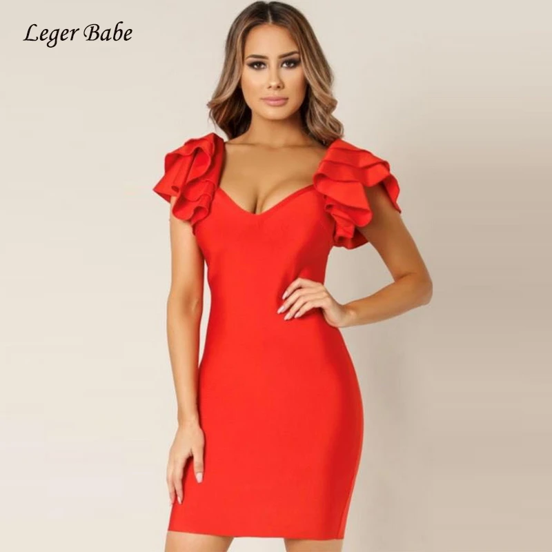 Женское Короткое платье Leger, летнее элегантное платье-футляр с оборками, V-образным вырезом и рукавами каскадом, 2018
Женское Короткое платье Leger, летнее элегантное платье-футляр с оборками, V-образным вырезом и рукавами каскадом, 2018