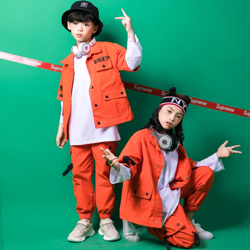 Kids Hip Hop Clothing Cargo Pants Short Sleeve Jacket Coat Jazz Dance Costume for Girls Boys Ballroom Dancing Clothes Streetwear
Kids Hip Hop Clothing Cargo Pants Short Sleeve Jacket Coat Jazz Dance Costume for Girls Boys Ballroom Dancing Clothes Streetwear