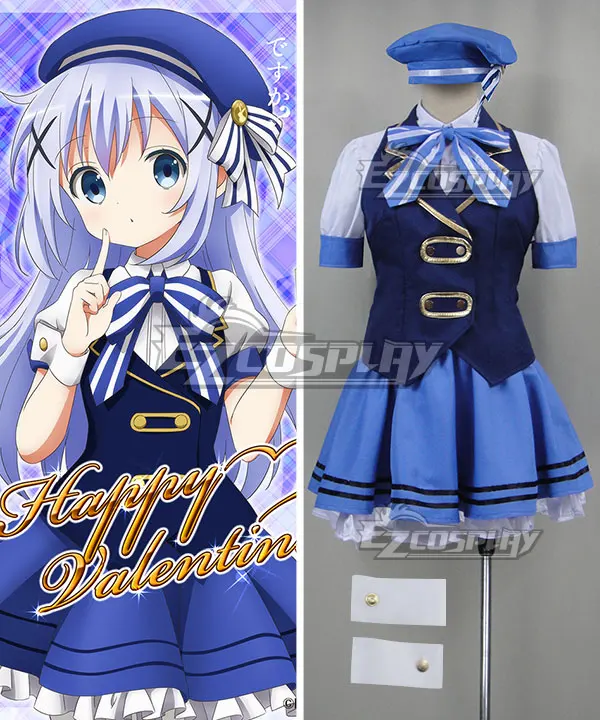 Gochuumon Wa Usagi Desu Ka Это на заказ с изображением кролика; Бесплатная доставка Костюм для косплея на День Св. Валентина Chino Kafuu E001 
Gochuumon Wa Usagi Desu Ka Это на заказ с изображением кролика; Бесплатная доставка Костюм для косплея на День Св. Валентина Chino Kafuu E001