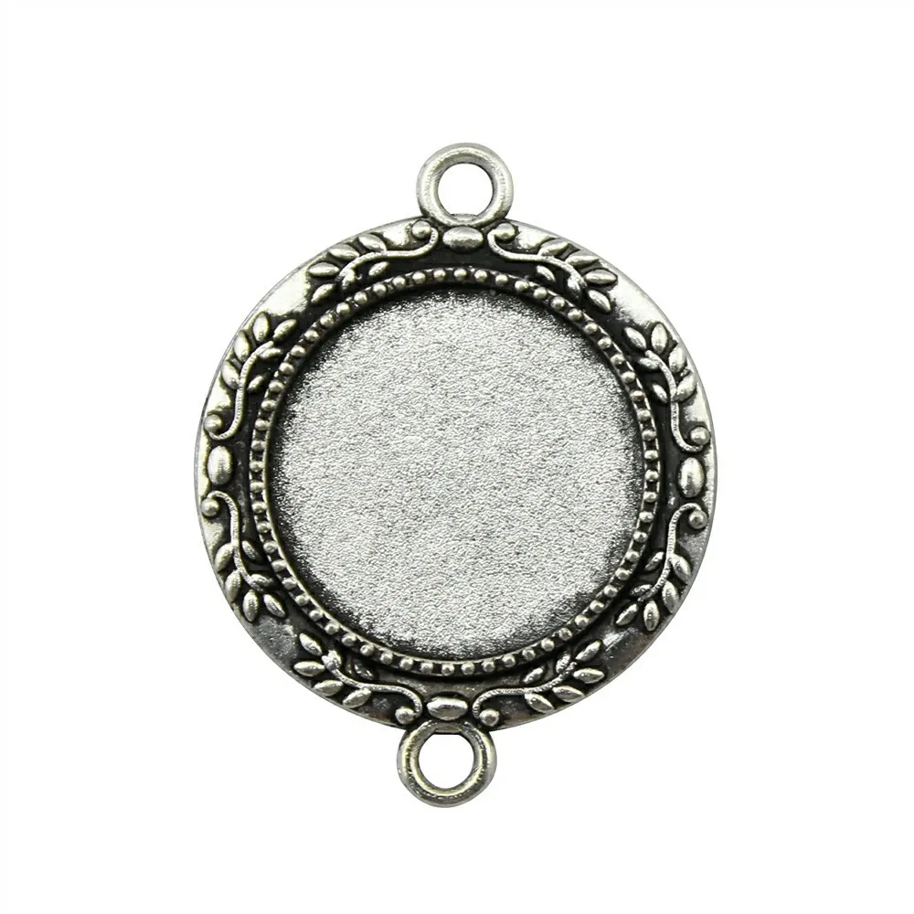 WYSIWYG 5pcs 20mm Inner Size Vintage Antique Silver Color Zinc Alloy Branch Cameo Cabochon Base Setting Connector
WYSIWYG 5pcs 20mm Inner Size Vintage Antique Silver Color Zinc Alloy Branch Cameo Cabochon Base Setting Connector