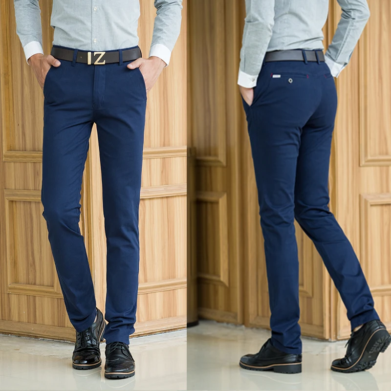 Men Clothes 2020 Autumn New Men's Stretch Casual Khaki Pants Business Fashion Solid Color Cotton Trousers Male Brand Clothing
Men Clothes 2020 Autumn New Men's Stretch Casual Khaki Pants Business Fashion Solid Color Cotton Trousers Male Brand Clothing