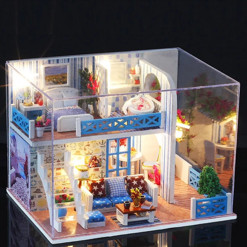 Wooden Girls Doll House Furnitures Diy 3D Wooden Miniaturas Assemble Dollhouse Toys for Children Birthday Gifts
Wooden Girls Doll House Furnitures Diy 3D Wooden Miniaturas Assemble Dollhouse Toys for Children Birthday Gifts