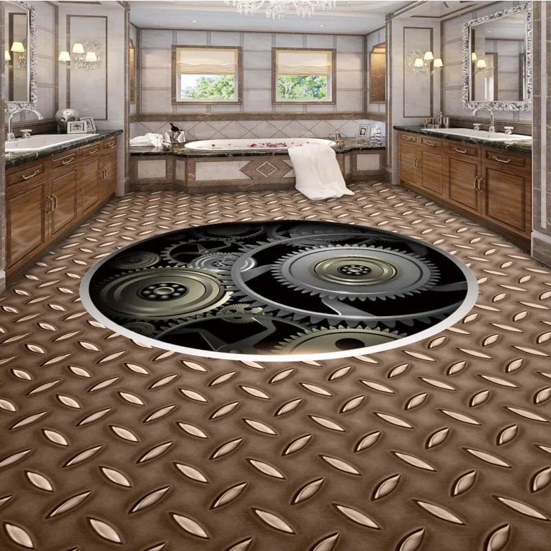 Free shipping Metal Texture Bathroom thickened 3D Floor bedroom flooring custom living room self-adhesive photo wallpaper
Free shipping Metal Texture Bathroom thickened 3D Floor bedroom flooring custom living room self-adhesive photo wallpaper