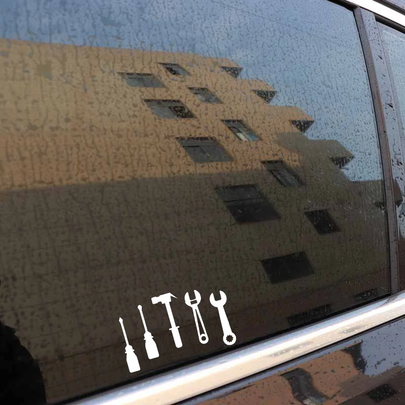 YJZT 16.2CM*9.2CM Creative Car Repair Tool Vinly Motorcycle Black/Silver Car Sticker C22-0544 
YJZT 16.2CM*9.2CM Creative Car Repair Tool Vinly Motorcycle Black/Silver Car Sticker C22-0544