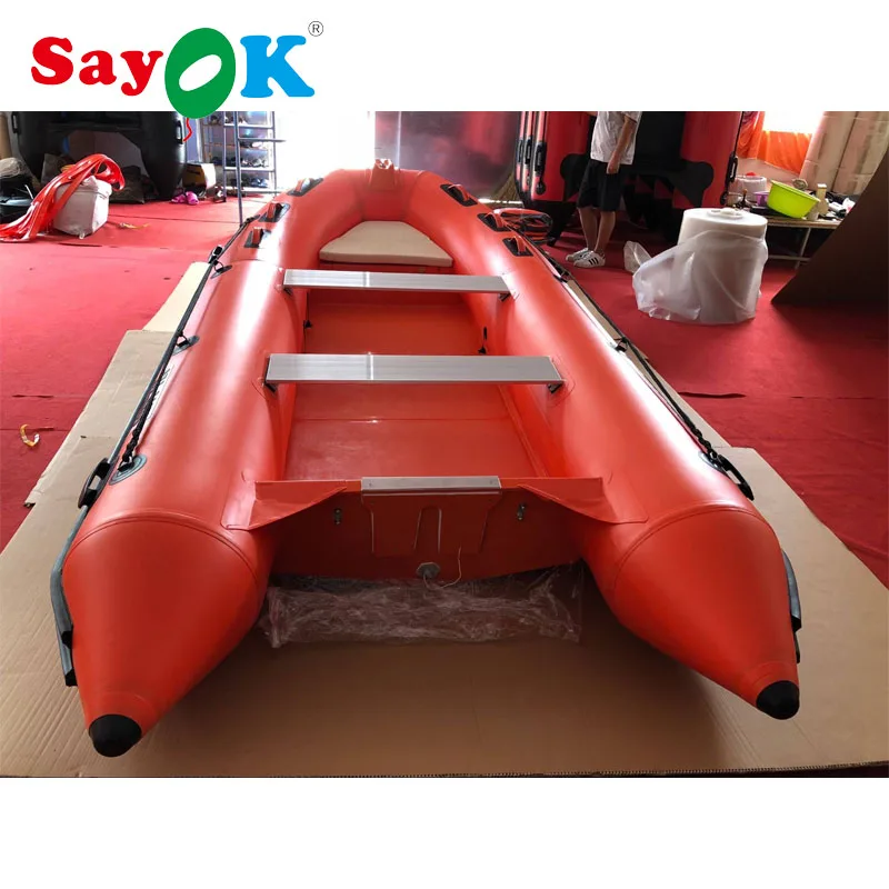 RIB 390 Inflatable Boat Inflatable Fishing Boat with Fiberglass Hull floor, Inflatable Red Boat Rescue Boat for Sale
RIB 390 Inflatable Boat Inflatable Fishing Boat with Fiberglass Hull floor, Inflatable Red Boat Rescue Boat for Sale