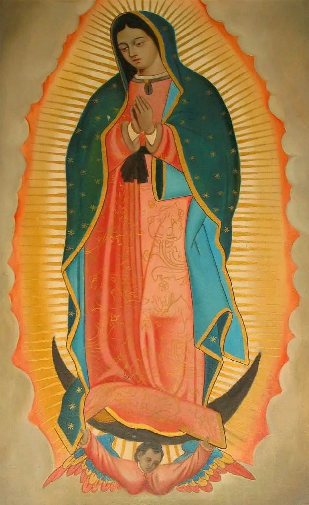 Фото P0439 постер Богородицы Гуадалупе Дева Мария католическая икона на стену домашний