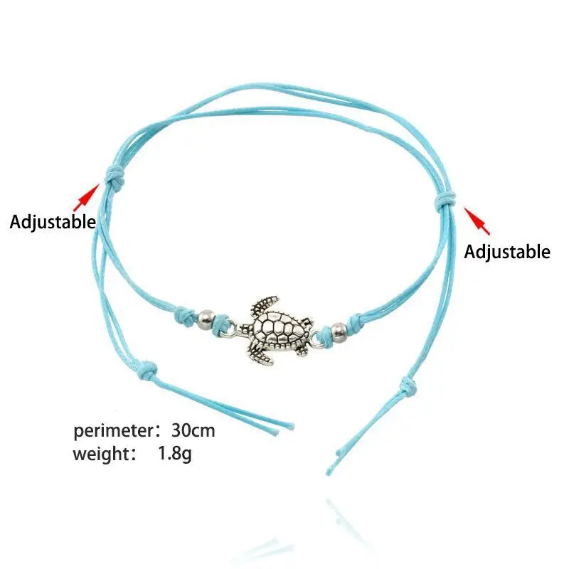 Simple Sea Turtle Bracelets For Women Lovely Tortoise Leather Bracelet Beach Foot Chain Ankle Boho Animal Jewelry Dropshipping
Simple Sea Turtle Bracelets For Women Lovely Tortoise Leather Bracelet Beach Foot Chain Ankle Boho Animal Jewelry Dropshipping