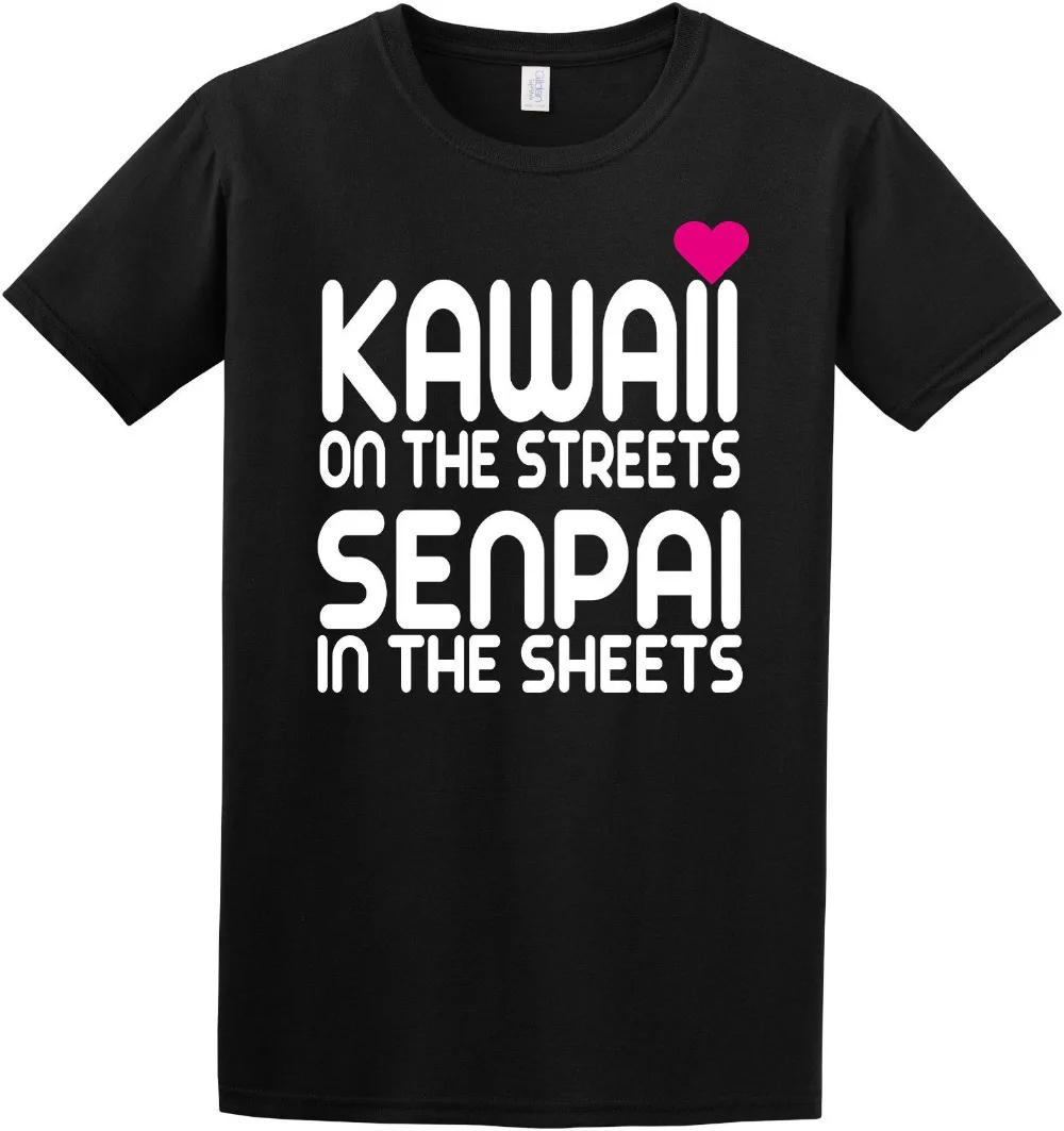 Kawaii на улице Senpai In The Sheets Милая футболка с короткими рукавами в японском стиле