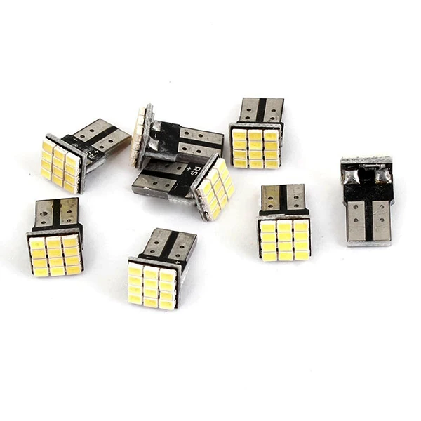 Hot 10 pcs White T10 LED 12 SMD Car License Plate Light Tail Bulb 2825 192 194 168 W5W BX
Hot 10 pcs White T10 LED 12 SMD Car License Plate Light Tail Bulb 2825 192 194 168 W5W BX