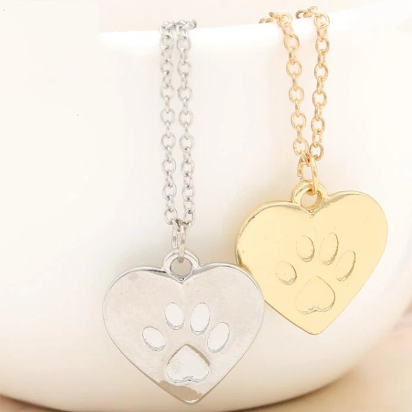 Wholesale 10pc/lot New Heart With Engraved Cat Paw Print Necklaces & Pendants Collier Femme Necklace Women Free Shipping
Wholesale 10pc/lot New Heart With Engraved Cat Paw Print Necklaces & Pendants Collier Femme Necklace Women Free Shipping
