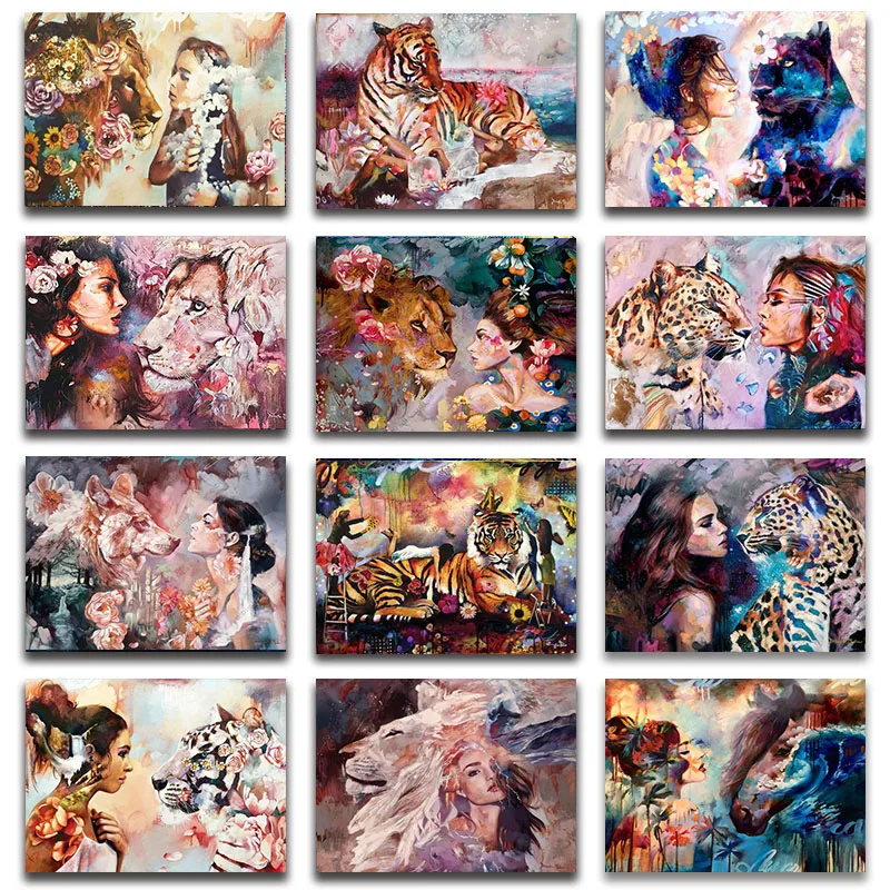 ZOOYA New 5D Diamond Painting Cross Stitch wolf tiger Art diy Diamond Embroidery Animal Leopard Lion Woman Mosaic Wall Deco sale
ZOOYA New 5D Diamond Painting Cross Stitch wolf tiger Art diy Diamond Embroidery Animal Leopard Lion Woman Mosaic Wall Deco sale