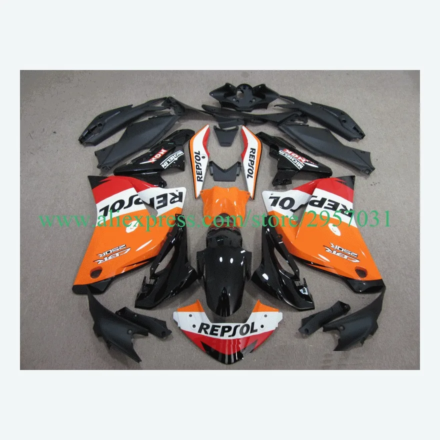Free screws+gifts for Honda CBR 250R 2011-2014 CBR250RR Injection ABS Fairing Kit Bodywork CBR 250 RR 11 12 13 14 Orange Red
Free screws+gifts for Honda CBR 250R 2011-2014 CBR250RR Injection ABS Fairing Kit Bodywork CBR 250 RR 11 12 13 14 Orange Red