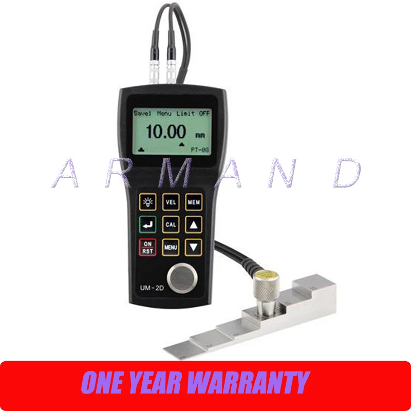 Ultrasonic Thickness Gauge through coating UM-2D Portable Metal Thickness Tester 1.0mm-300mm
Ultrasonic Thickness Gauge through coating UM-2D Portable Metal Thickness Tester 1.0mm-300mm
